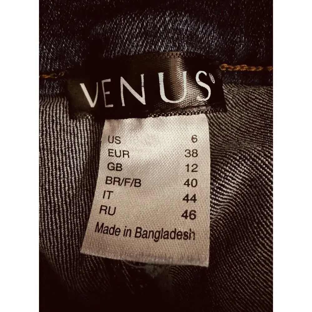 Venus High Waist Double Button Zip Skinny Leg Stretch Jeans Women’s Sz 6